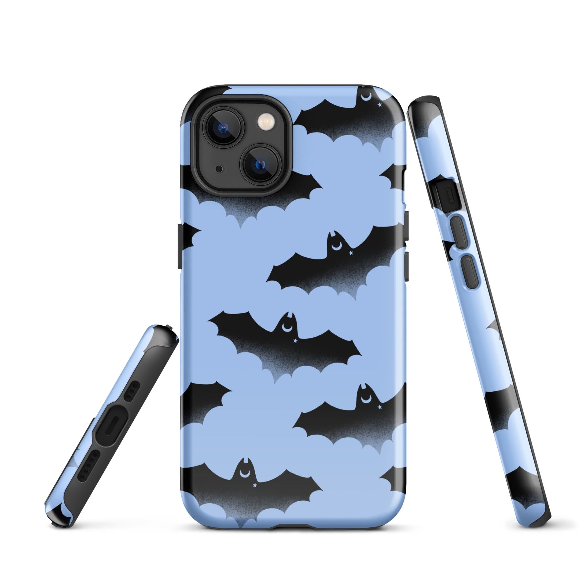 Stylish Lilith iPhone® Tough Case features a trendy bat design, offering durable protection for your phone.