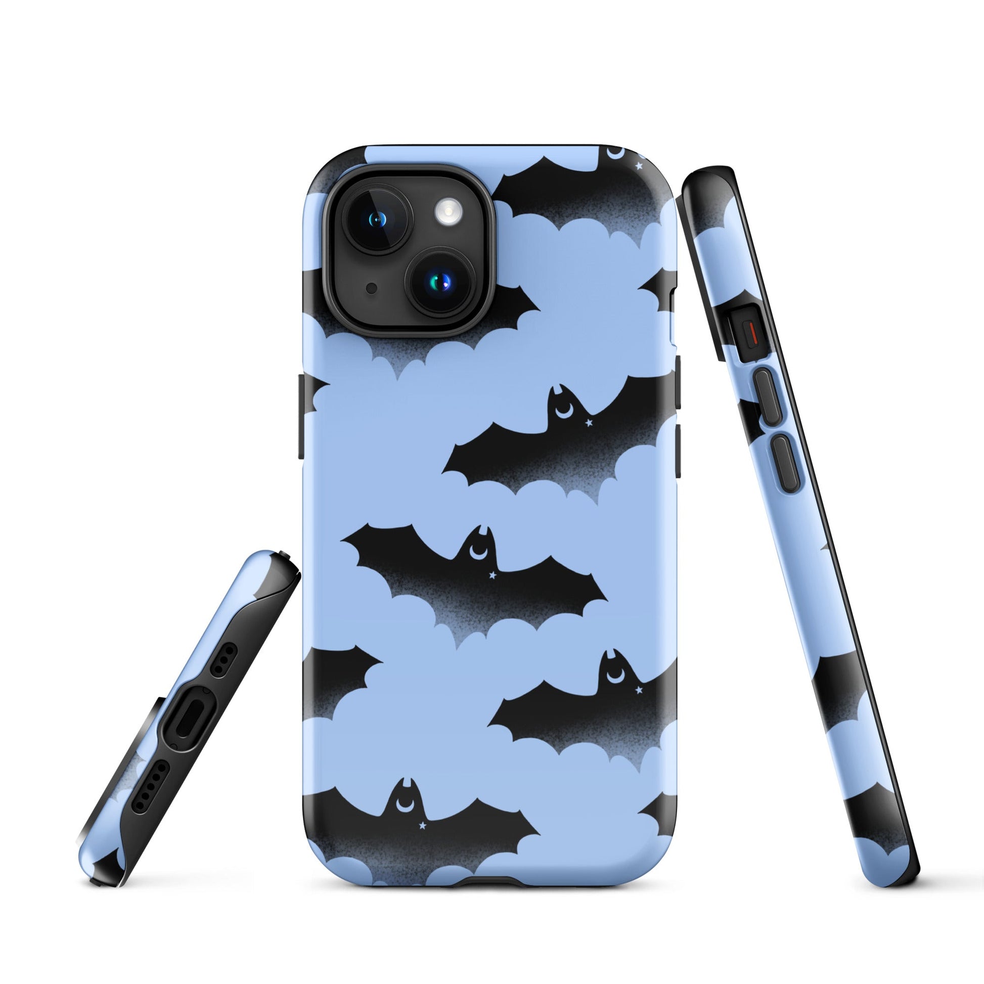 Stylish Lilith iPhone® Tough Case features a striking bat design, offering durable protection for your device.