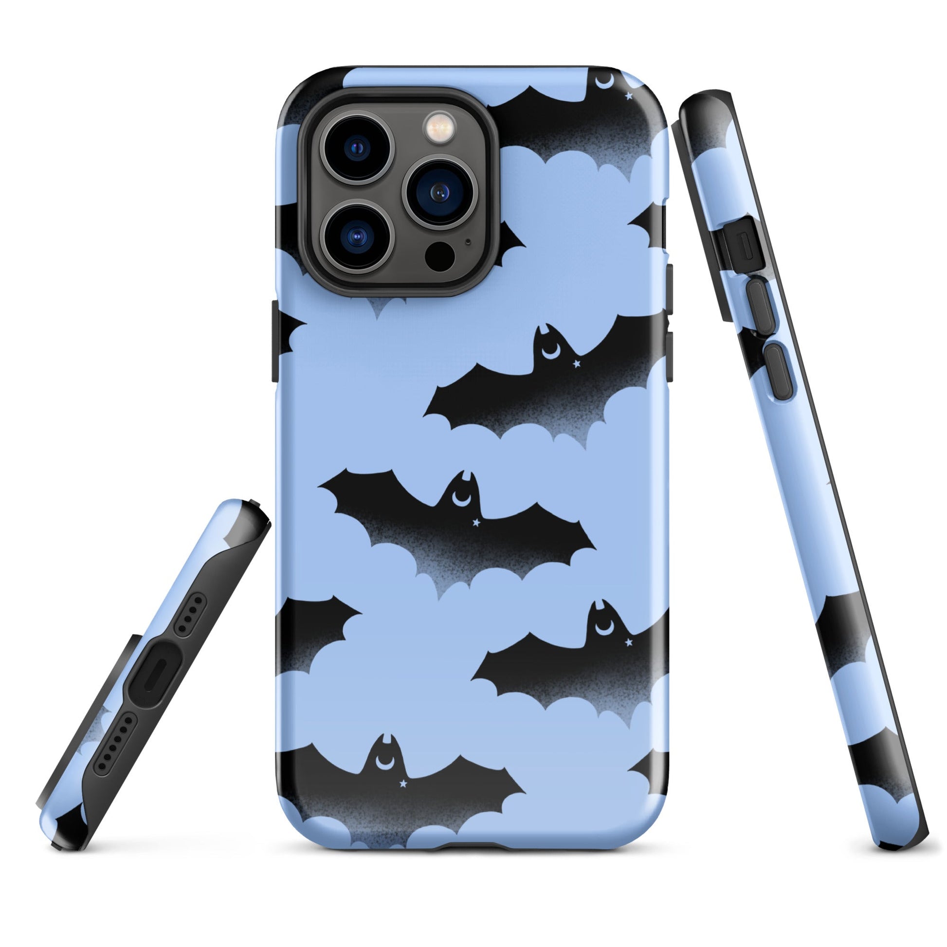 Durable Lilith iPhone® Tough Case featuring a stylish bat design for ultimate protection and fashion.