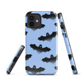 Stylish Lilith iPhone® Tough Case featuring a durable design and bat pattern, perfect for year-round protection.