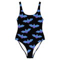 Stylish Lilith One-Piece Swimsuit featuring a playful bat design, perfect for showcasing your unique style.