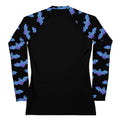 Lilith Rash Guard features a stylish bat design, perfect for active outdoor enthusiasts seeking sun protection.
