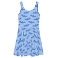 Lilith Skater Dress features a whimsical bat print, perfect for sunny days and stylish outings.