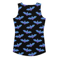 Stylish Lilith Tank Top featuring a bat pattern, perfect for sunny weather and body-hugging comfort.