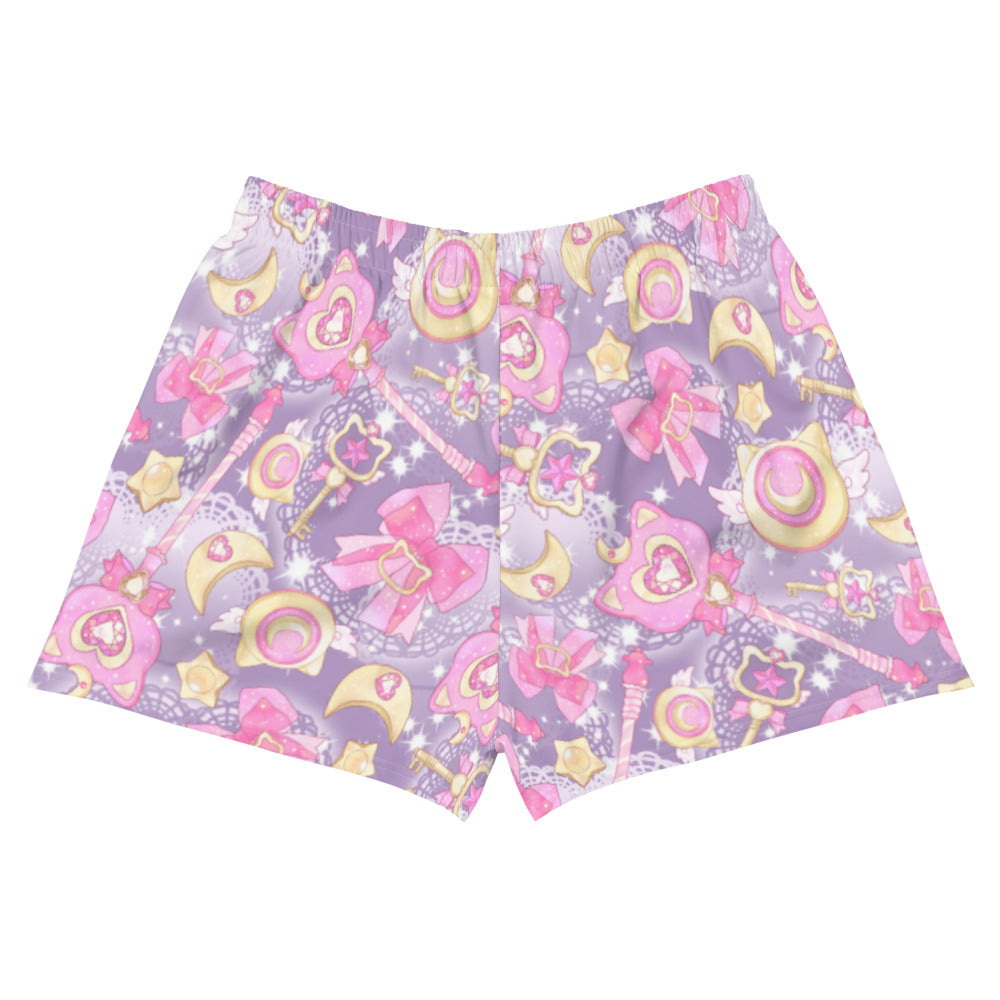 Bright and whimsical Magical Girl Athletic Short Shorts, perfect for comfort and style during your adventures!