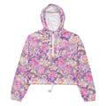Lightweight and waterproof, the Magical Girl cropped windbreaker features fun patterns and adjustable drawcords for style.