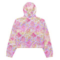 Stylish and waterproof, the Magical Girl cropped windbreaker is perfect for adventures with its vibrant design and pockets.