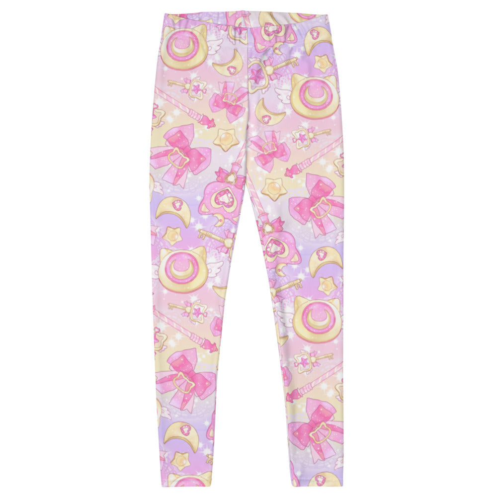 Cute and comfy Magical Girl Leggings featuring colorful designs, perfect for your magical workout sessions!
