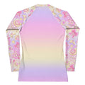 Stylish Magical Girl Rash Guard featuring colorful prints, perfect for active sports and sun protection.