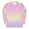 Stylish Magical Girl Rash Guard featuring vibrant pastel colors, perfect for active days in the sun and water.
