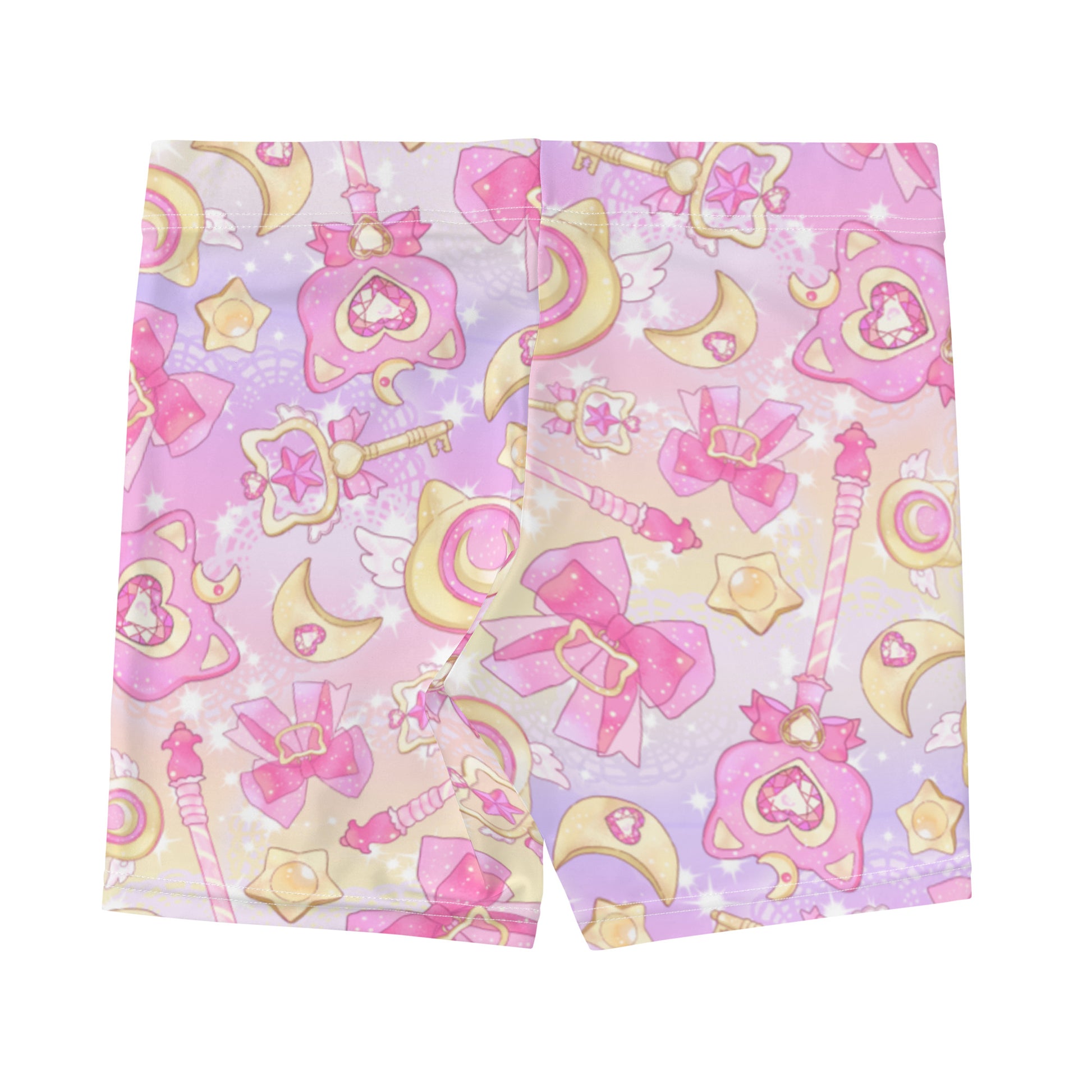 Cute and comfy Magical Girl Shorts with vibrant patterns, perfect for your magical workouts and everyday wear.