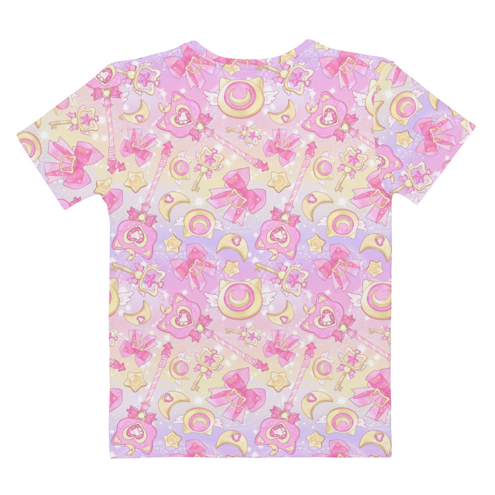 Bright and colorful Magical Girl T-shirt featuring whimsical designs, perfect for comfort and style at [STORE NAME].