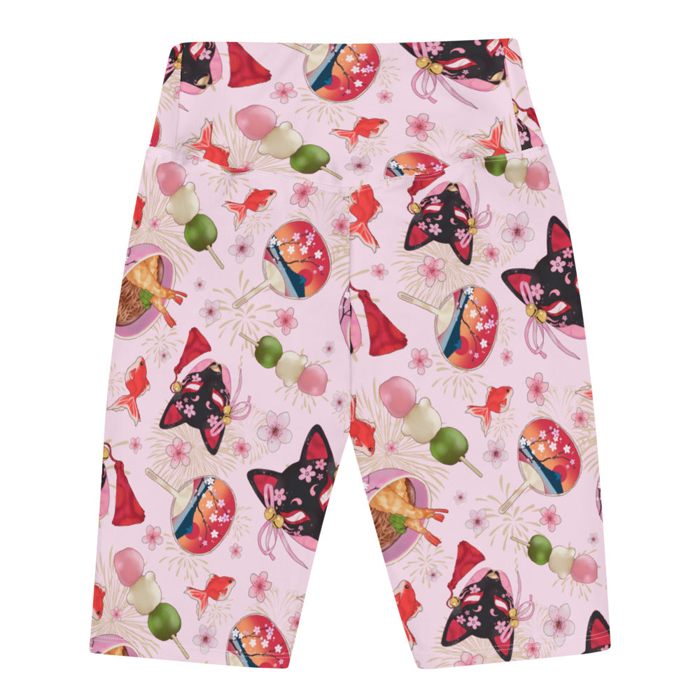 Matsuri Biker Shorts in a playful print, perfect for staying stylish and cool this summer. Ideal for any outfit!