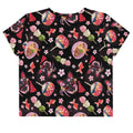 Matsuri Crop Top features vibrant dango and goldfish motifs, perfect for spring and summer outfits.