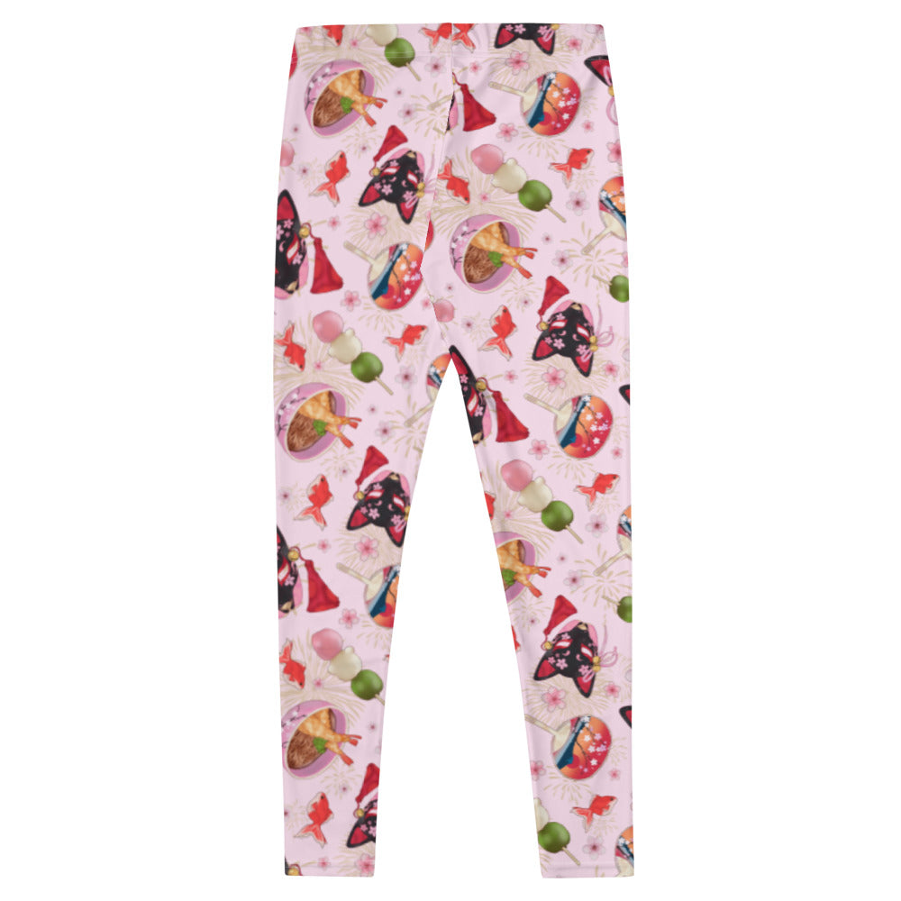 Colorful Matsuri Leggings featuring festive patterns, perfect for standing out during workouts or casual outings.