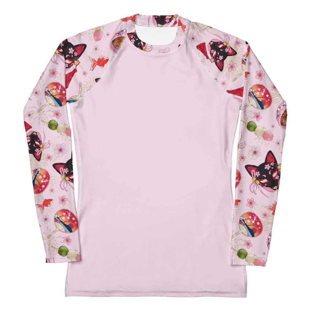 Versatile Matsuri Rash Guard with unique design, perfect for sun protection during sports activities.