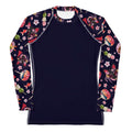 Matsuri Rash Guard featuring vibrant patterns, perfect for active wear while protecting against sun and wind.