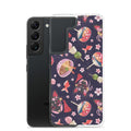 Matsuri Samsung® Clear Case showcases a vibrant festival design, perfect for summer celebrations and phone protection.