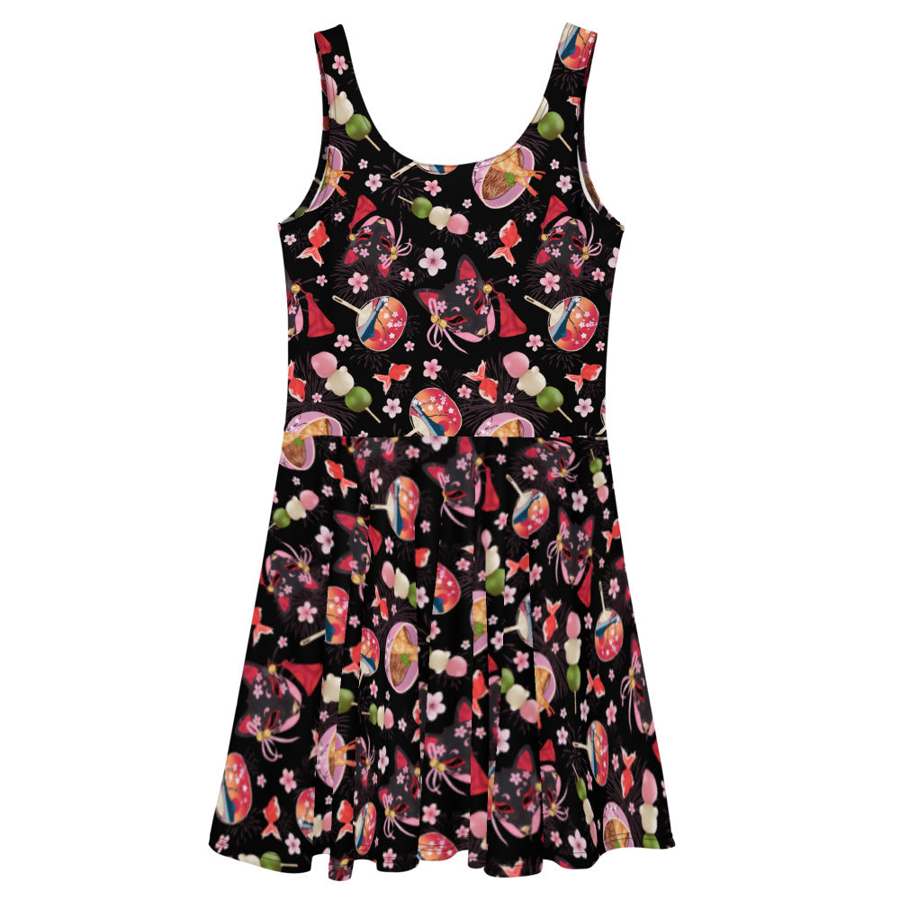 Matsuri Skater Dress features a vibrant design and flared skirt, perfect for stylish summer outings.