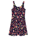 Stylish Matsuri Skater Dress with a flared skirt and vibrant print, perfect for summer outings and comfort.