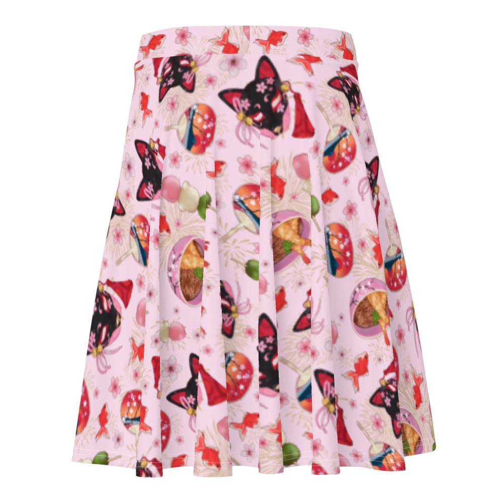 Matsuri Skater Skirt features a vibrant design, perfect for staying stylish and comfortable in summer.