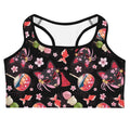 Matsuri Sports bra features a vibrant Japanese festival design, perfect for stylish workouts at any intensity.