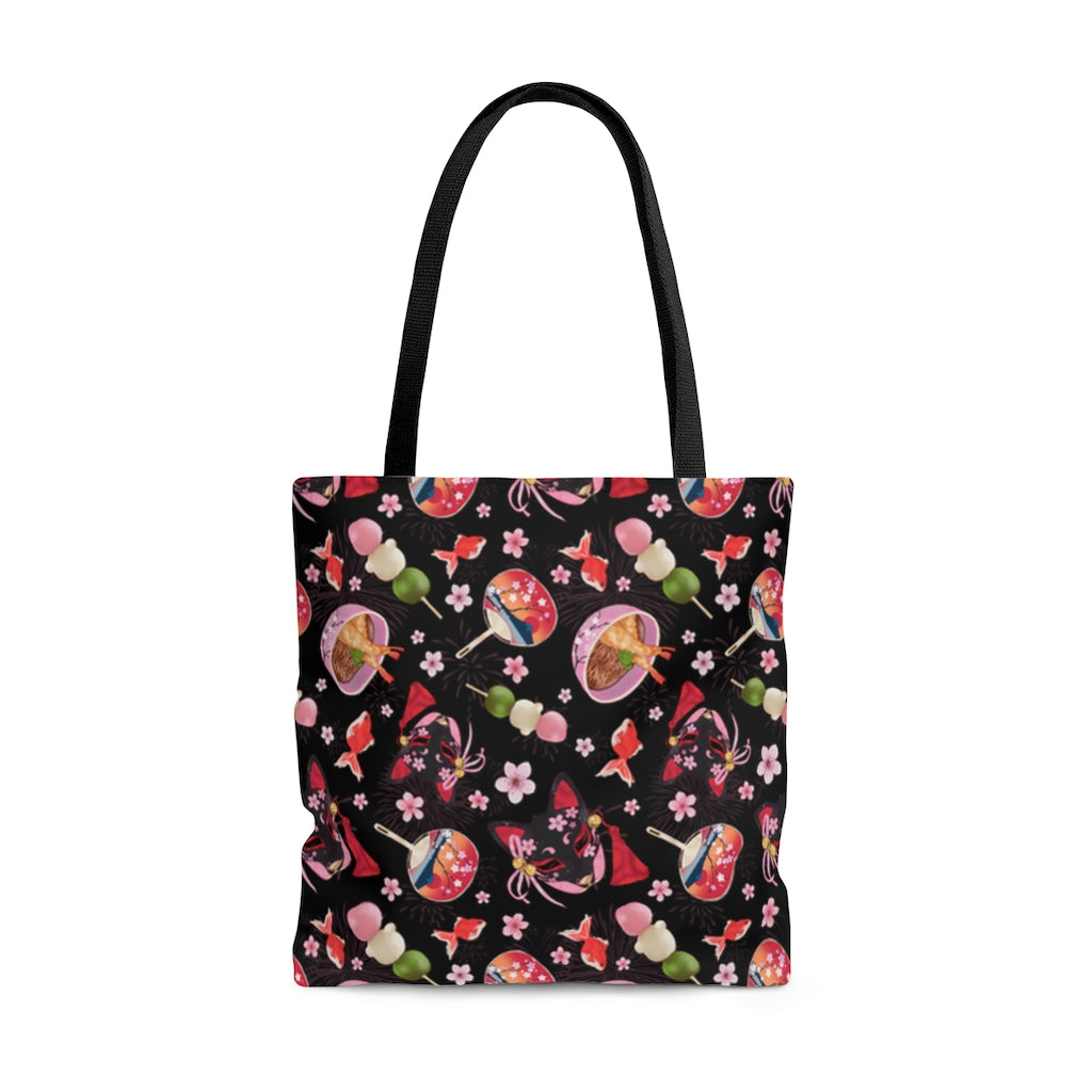 Stylishly carry your essentials with the Matsuri Tote Bag (Black), perfect for gym or beach outings.