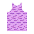 Vibrant Men's Aensland Tank Top featuring a fun bat pattern, perfect for a relaxed and stylish look.