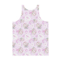 Men's Anniversary Tank Top featuring vibrant floral patterns, soft material, and a comfortable relaxed fit.