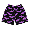 Men's Aensland Athletic Shorts featuring a vibrant bat design, perfect for running or casual workouts.