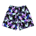Men's Butterfly Athletic Shorts with vibrant butterfly print, perfect for running or any active lifestyle.