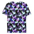 Vibrant Men's Butterfly T-shirt featuring a colorful butterfly pattern, perfect for comfort and style.