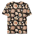 Stylish Men's Café T-shirt featuring a vibrant coffee-themed print, perfect for casual outings.
