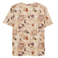 Stylish Men's Café T-shirt featuring a delightful café-themed print, perfect for comfort and style.