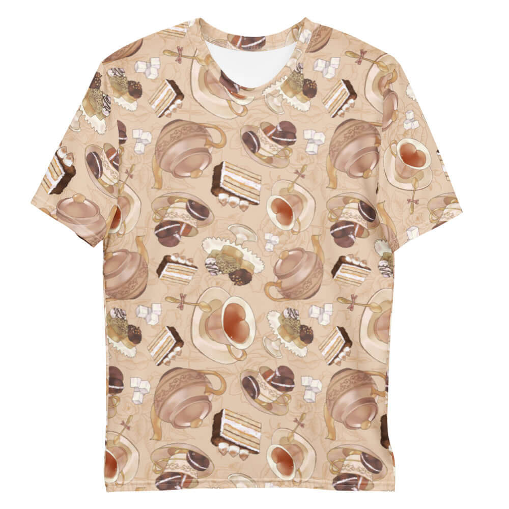 Stylish Men's Café T-shirt featuring a unique coffee-themed design, perfect for casual outings and comfort.