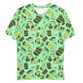Stylish Men's Choco Mint T-shirt featuring a fun mint-pattern design, perfect for casual wear and comfort.