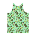 Men's Choco Mint Tank Top featuring vibrant colors and a relaxed fit, perfect for stylish comfort and summer vibes.