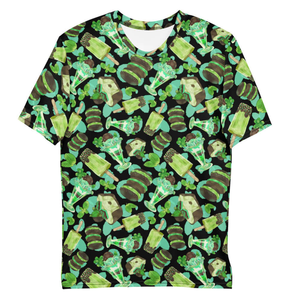 Men's Choco Mint T-shirt featuring a fun, vibrant design, perfect for comfort and style from your favorite store.