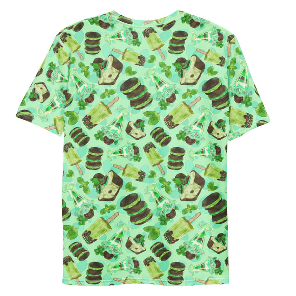 Men's Choco Mint T-shirt featuring a vibrant mint pattern, crafted for comfort and style, perfect for any casual occasion.