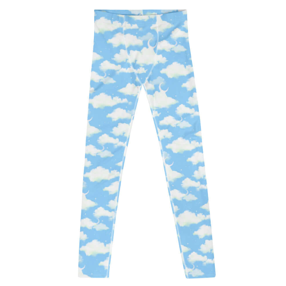Men's Cloudy Sky Leggings feature a soft, stretchy design perfect for active wear and versatile styling.