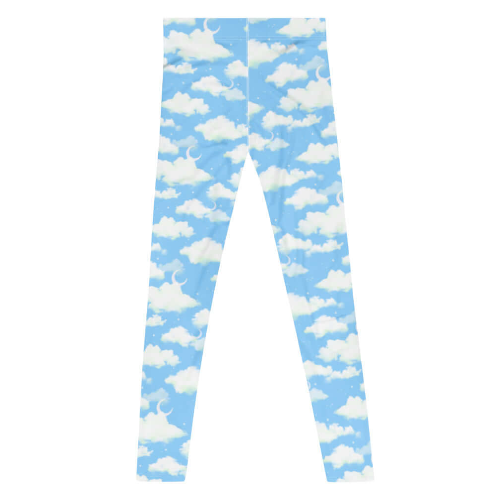 Stylish Men's Cloudy Sky Leggings featuring a soft, stretchy material perfect for any workout or casual wear.