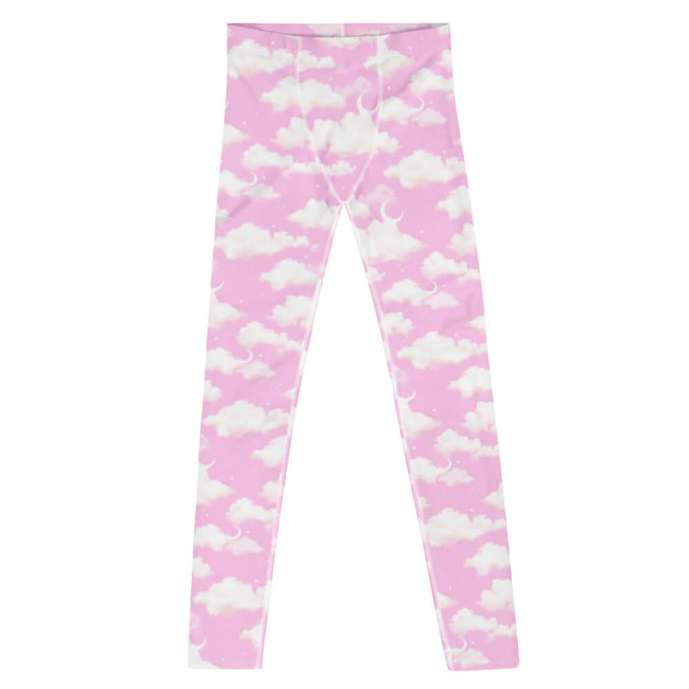 Men's Cloudy Sky Leggings featuring a soft, stretchy design perfect for workouts and casual wear.