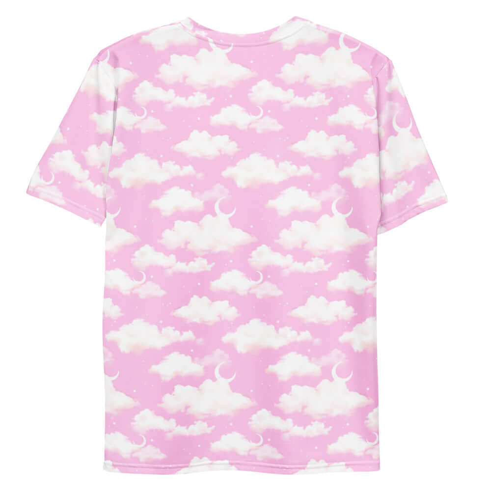 Stylish Men's Cloudy Sky T-shirt featuring a soft cloud pattern, perfect for comfort and everyday wear.