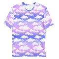 Men's Cloudy Sky T-shirt features a dreamy cloud design, perfect for comfort and style in any casual setting.