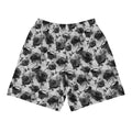Men's Enchanted Rose Athletic Shorts feature a stylish rose pattern, perfect for workouts and casual outings.