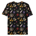 Stylish Men's Gothic Tea Time T-shirt featuring vibrant floral and tea motifs, perfect for unique casual wear.