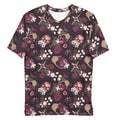Men's Gothic Teddy T-shirt features a unique floral design, crafted for comfort and style, perfect for any casual outfit.