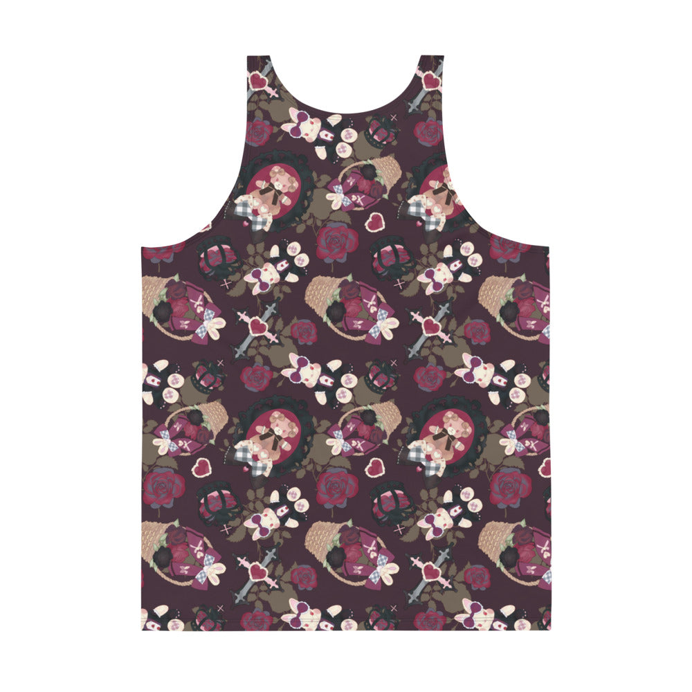 Men's Gothic Teddy Tank Top featuring vibrant colors and a relaxed fit, perfect for stylish comfort.