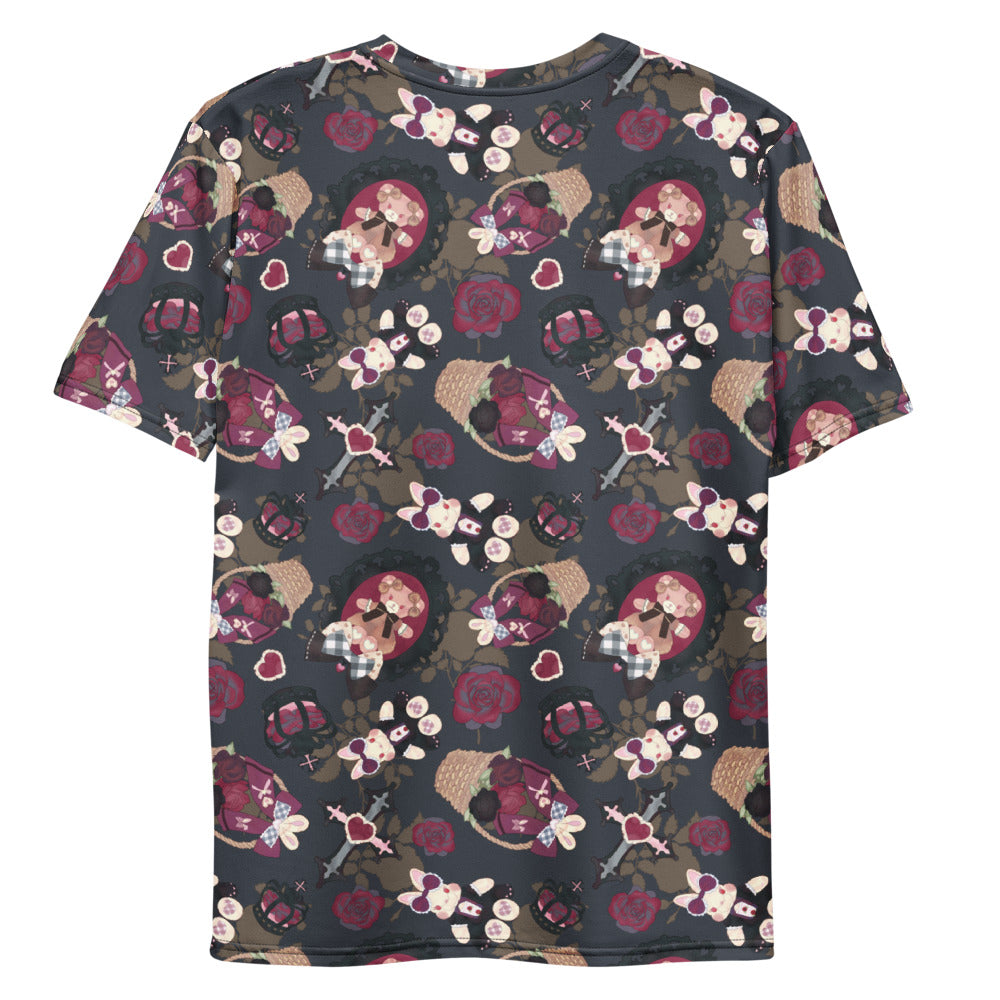 Stylish Men's Gothic Teddy T-shirt featuring a unique floral design, perfect for comfort and casual wear.
