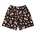Men's Halloween Treat Athletic Shorts feature a fun spooky design, perfect for workouts or casual wear this season.